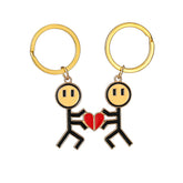 Cute Cartoon Love Magnetic Graffiti Villain Keychain